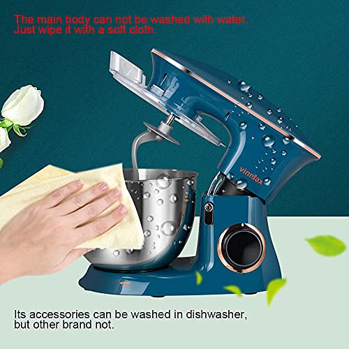 8.5QT Stainless Steel Tilt-Head Stand Mixer with Dough Hook, Beater, Whisk L7942