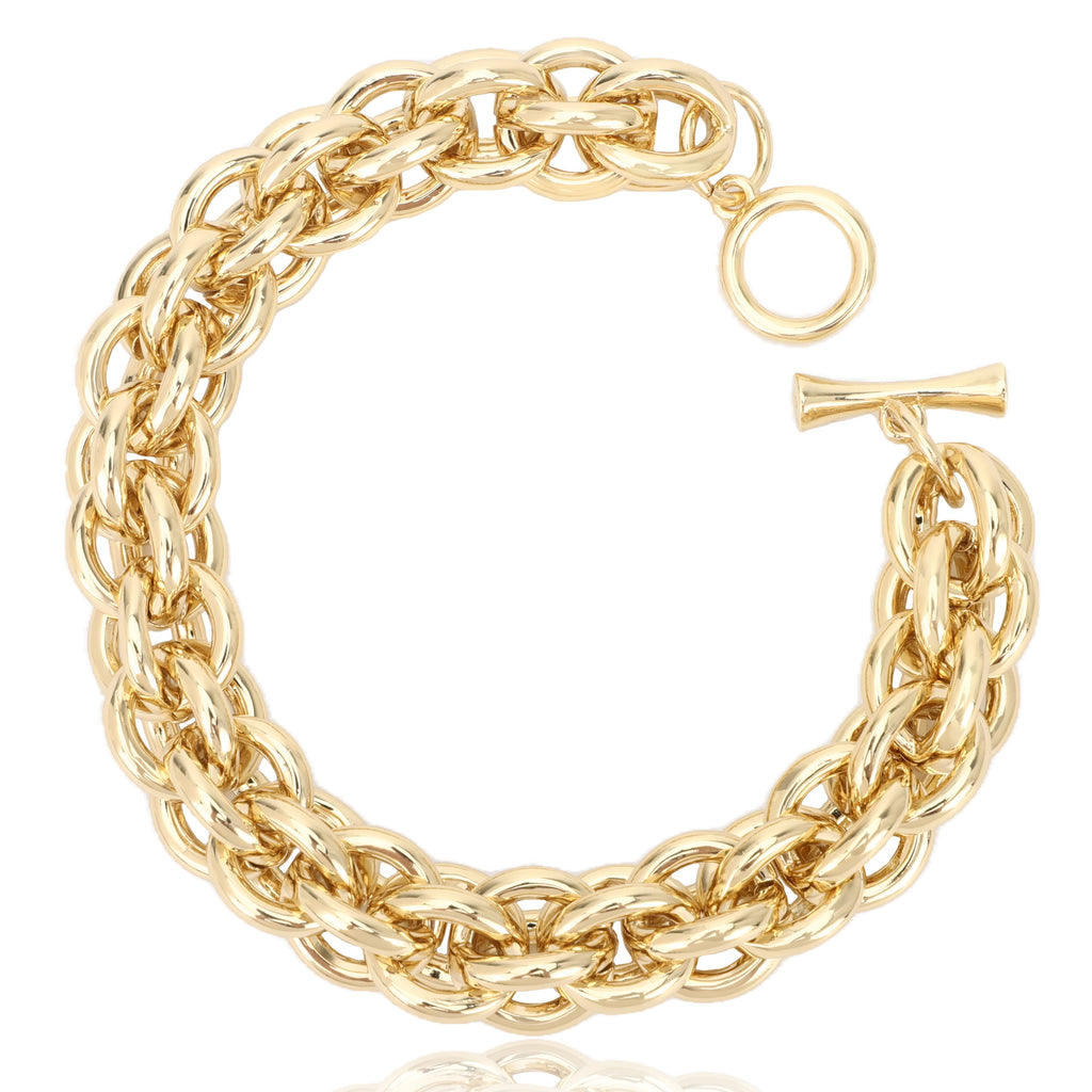 Chunky Link Bracelet 18K Gold-plated M151
