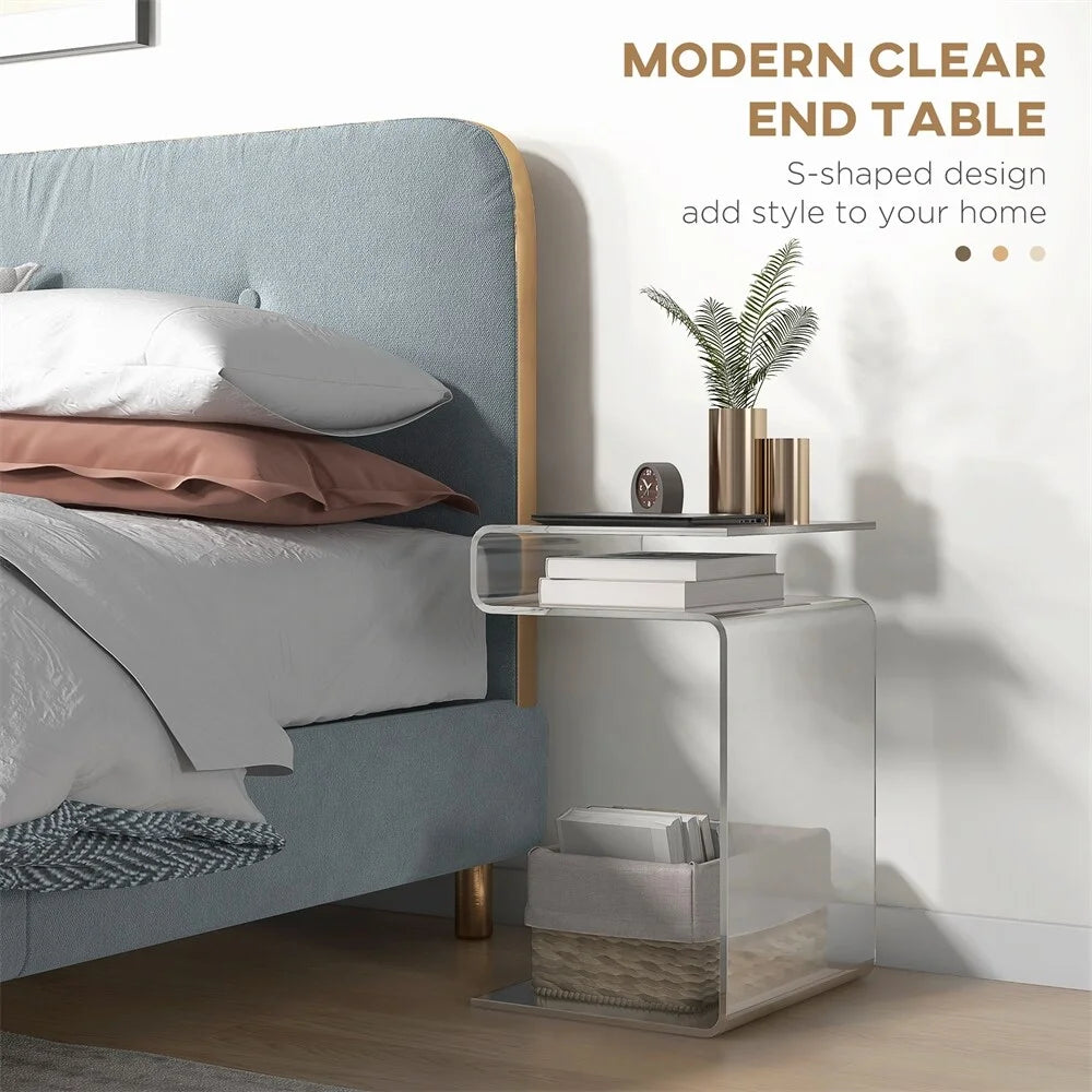 2-Tier Acrylic Side Table C761541
