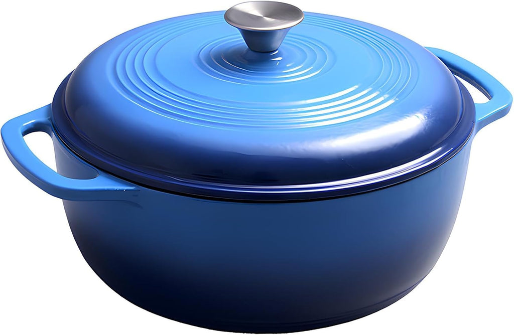 7.5 Quart Enamel Cast-Iron Round Dutch Oven with Lid K344948