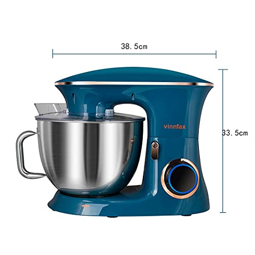 8.5QT Stainless Steel Tilt-Head Stand Mixer with Dough Hook, Beater, Whisk L7942