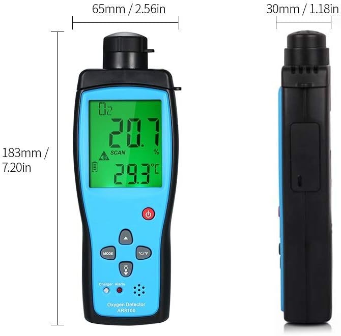 Digital Portable O2 Gas Tester E653884