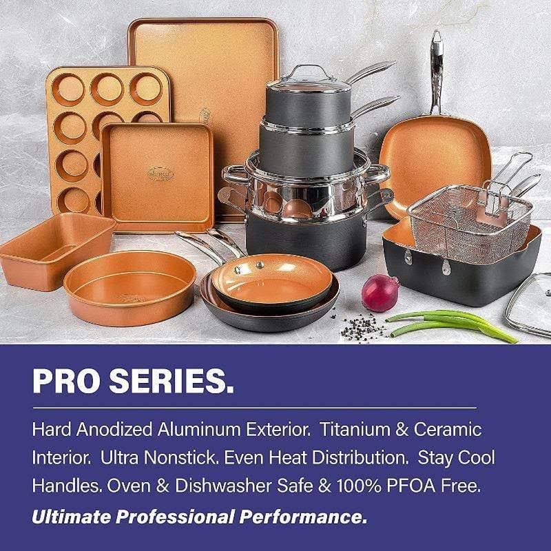 20-Piece Hard-Anodized Cookware Set L80361