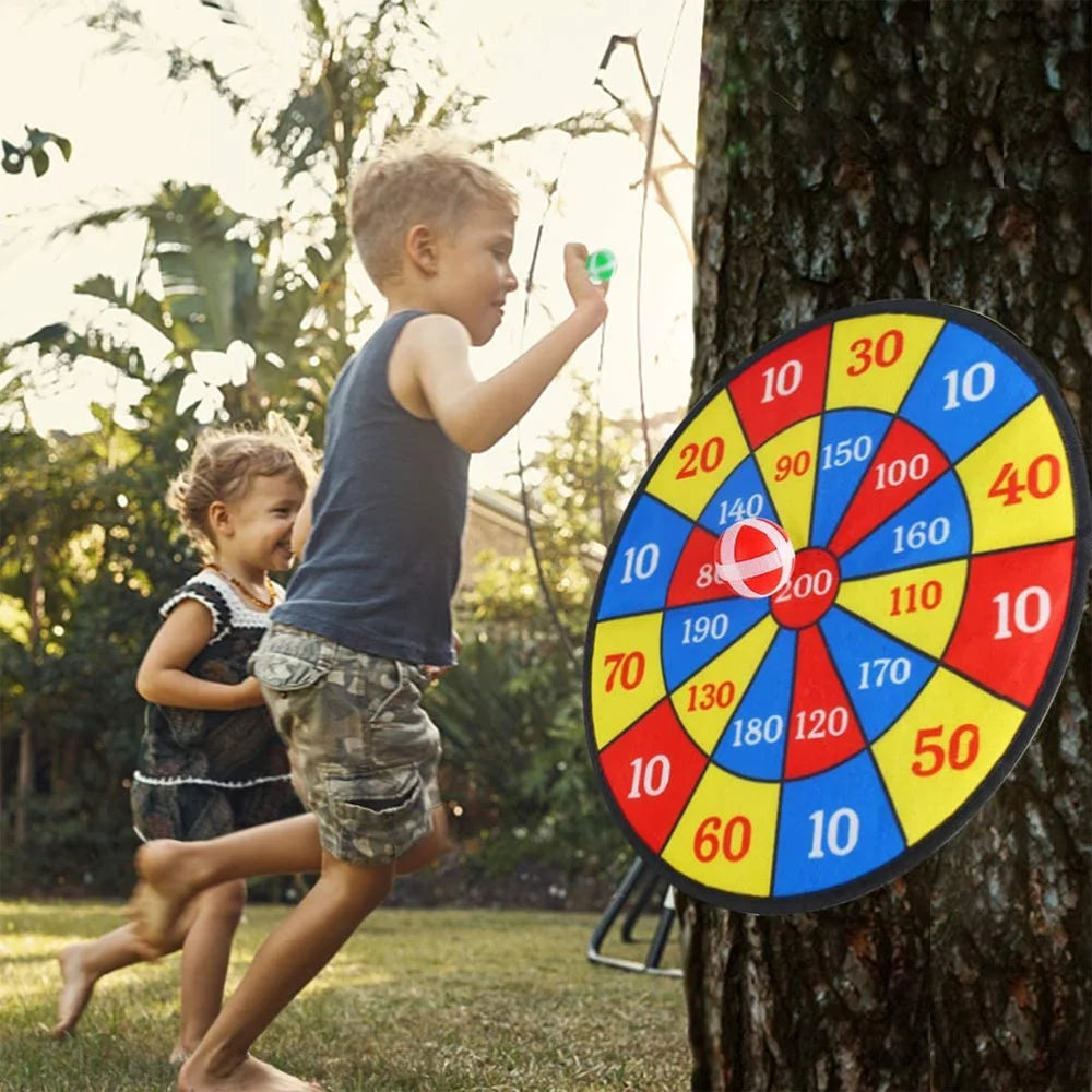 Large Fabric Dartboard with 6 Sticky Balls and a Hook Y7693
