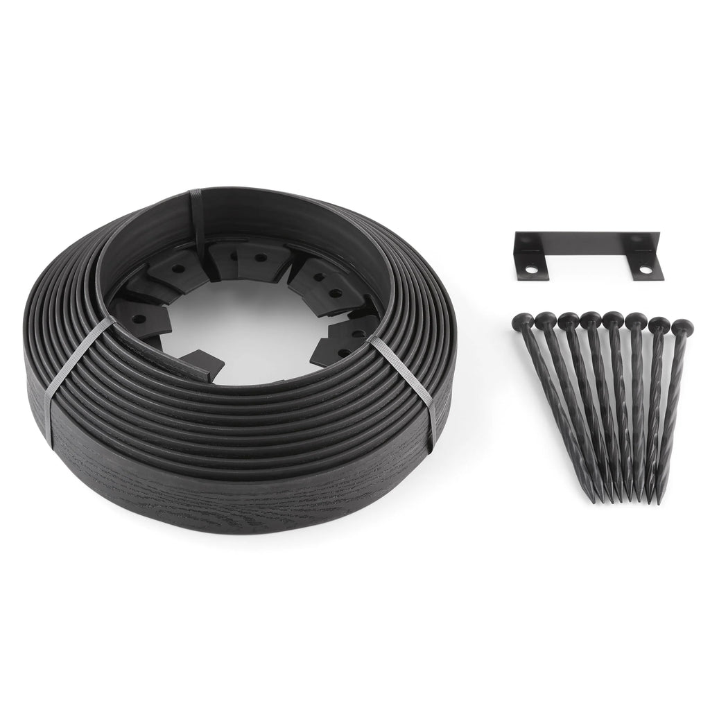2-inch Tall 30-ft Plastic Black Landscape Edging O415