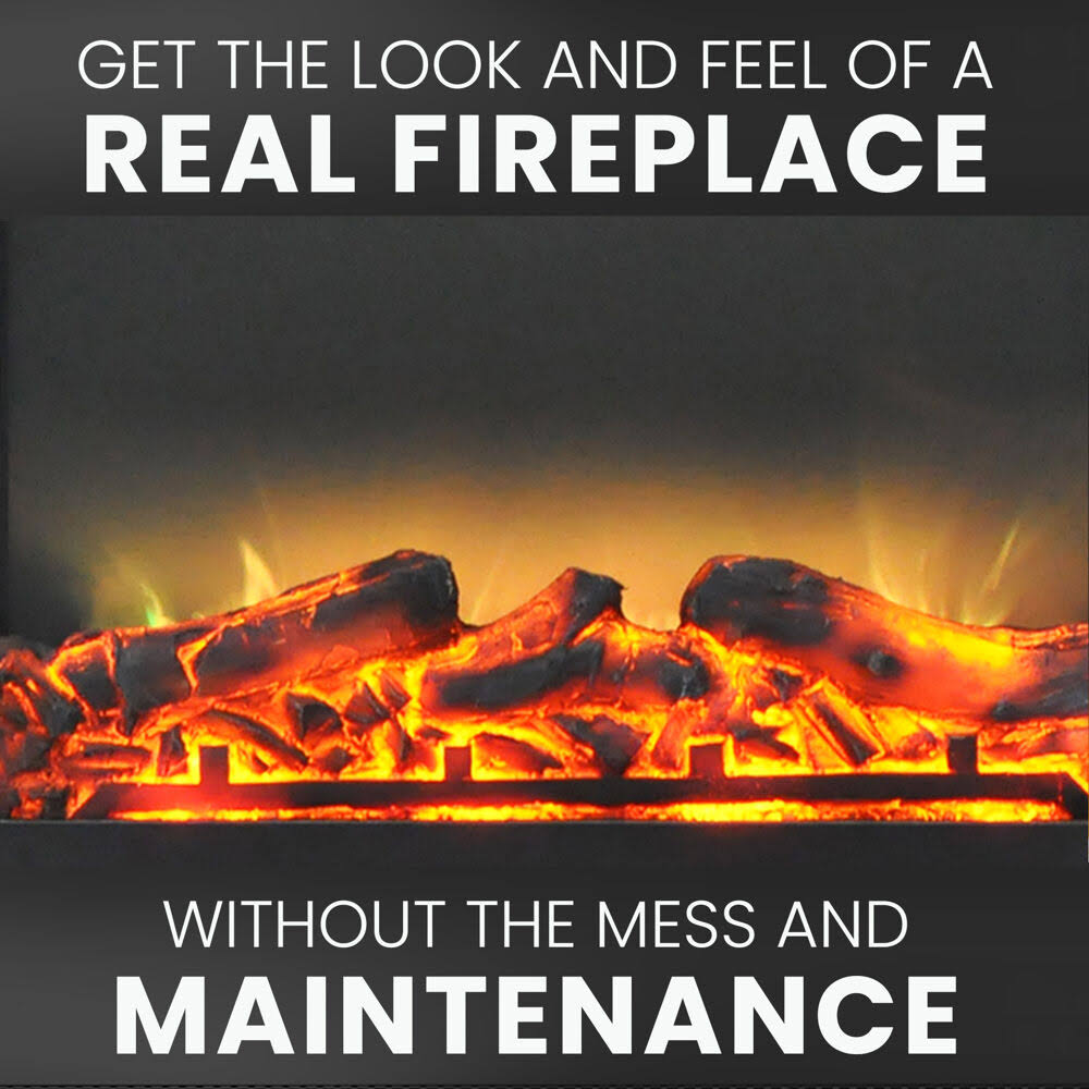 Freestanding Electric Fireplace Insert with Remote Control B373