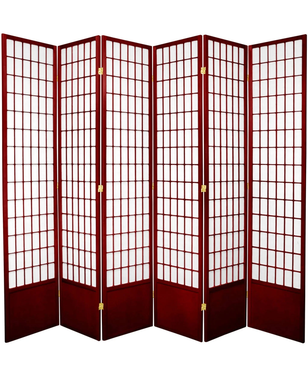 6 Panel Rosewood Shoji Screen Y45492