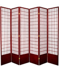 6 Panel Rosewood Shoji Screen Y45492