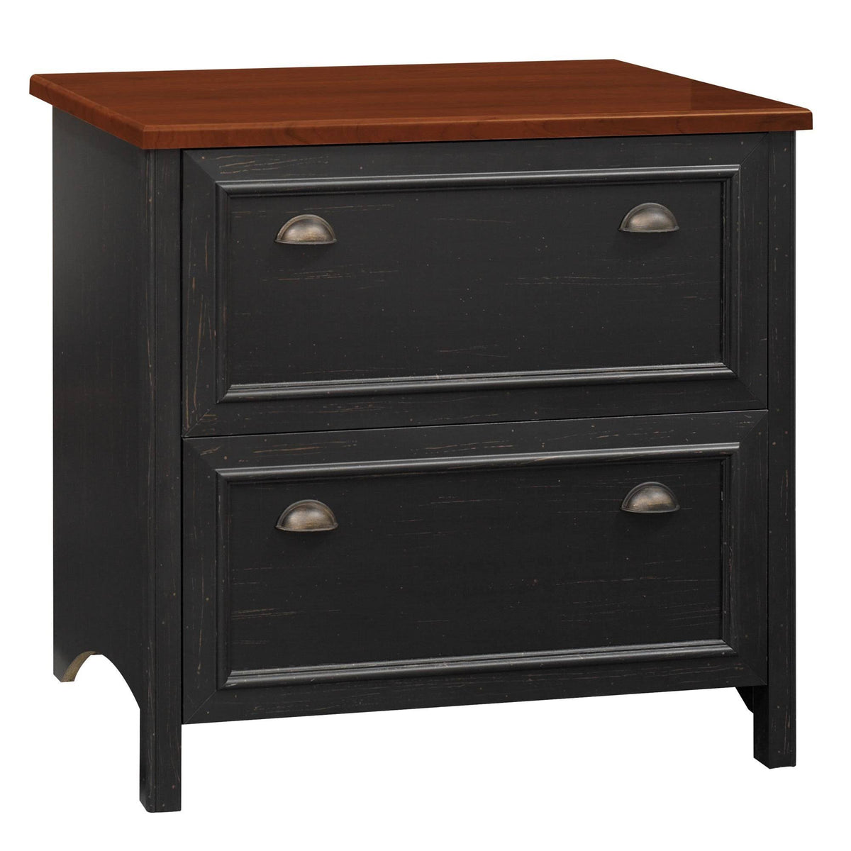 Antique Black Lateral File Cabinet G380