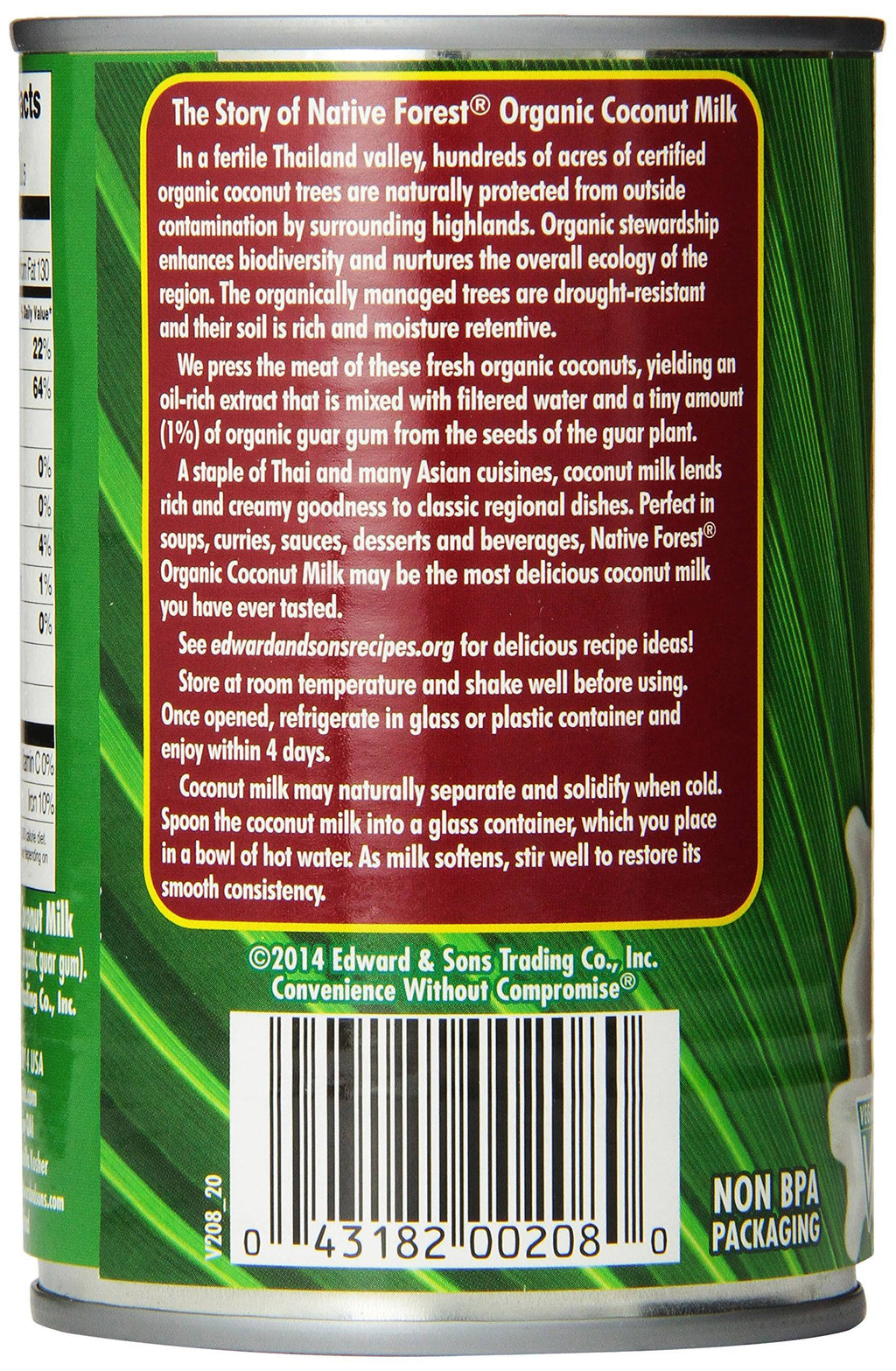 Organic Classic Coconut Milk 13.5 oz Cans (Count of 12) C374