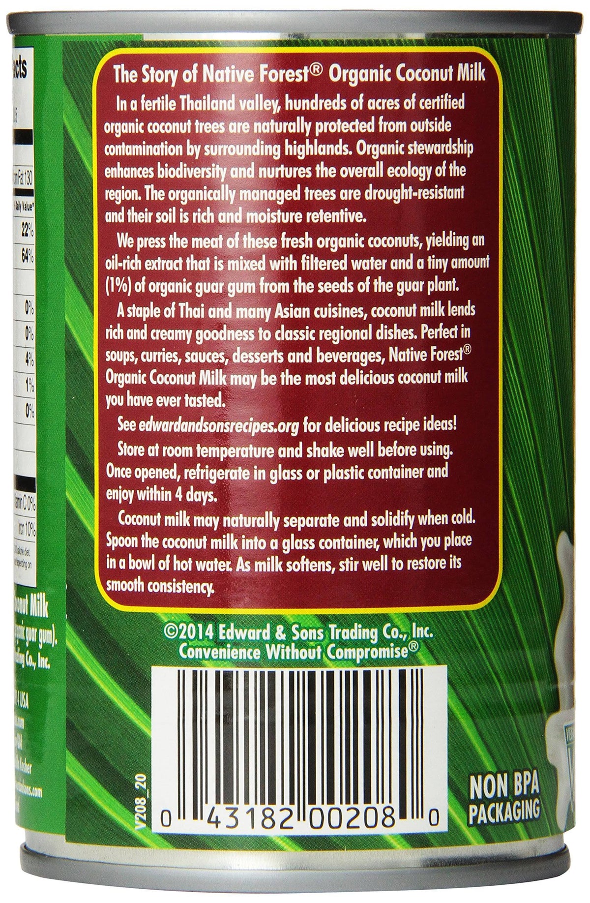 Organic Classic Coconut Milk 13.5 oz Cans (Count of 12) C374