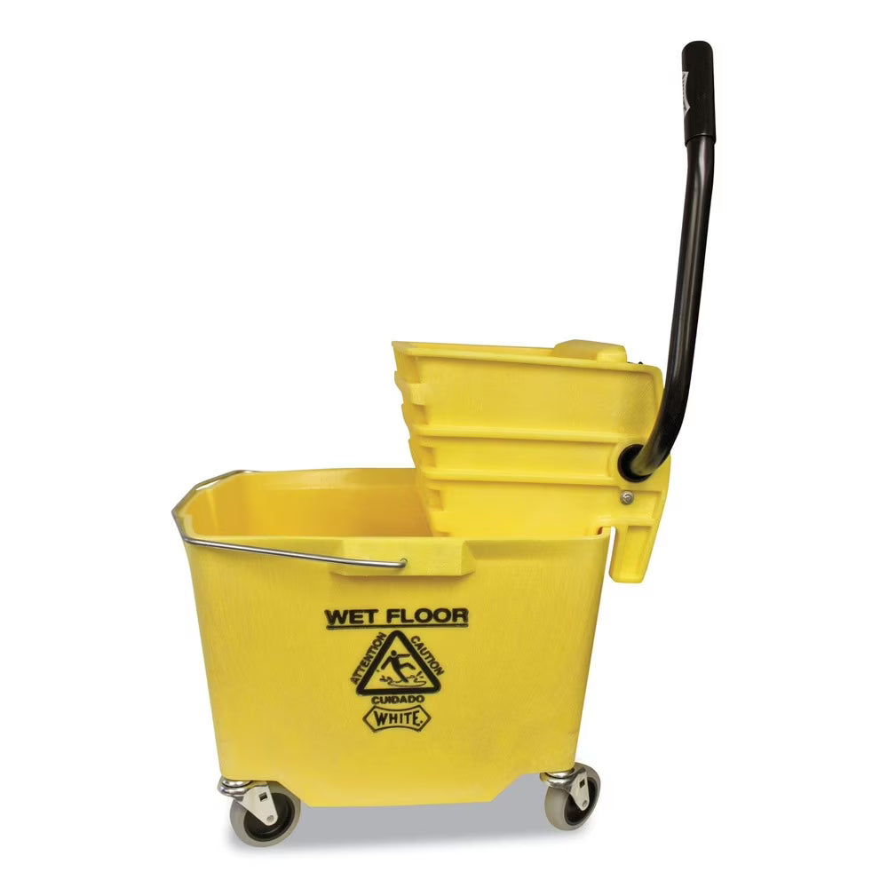 12 oz. - 32 oz. Side-Press Squeeze Wringer Plastic Bucket Combo Y996545