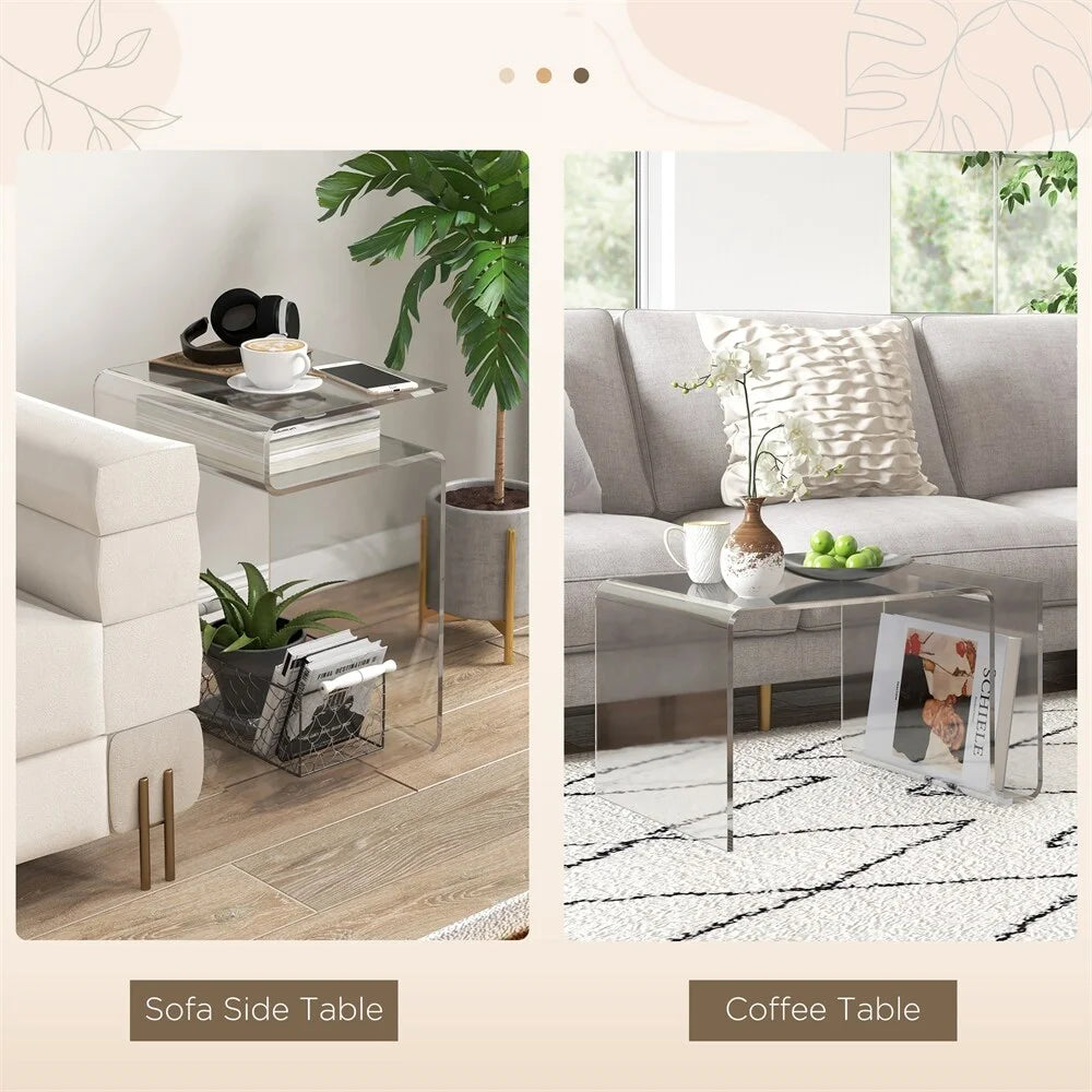 2-Tier Acrylic Side Table C761541