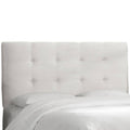 White Tufted California King Panel Headboard A694522