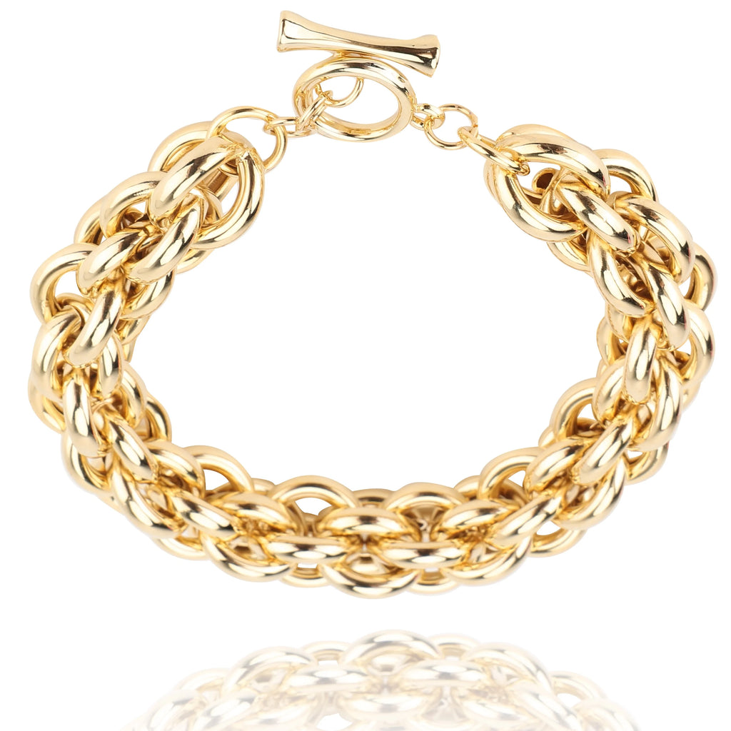 Chunky Link Bracelet 18K Gold-plated M151