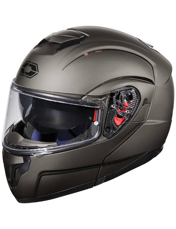 Matte Titanium Modular Motorcycle Helmet 2XL V930