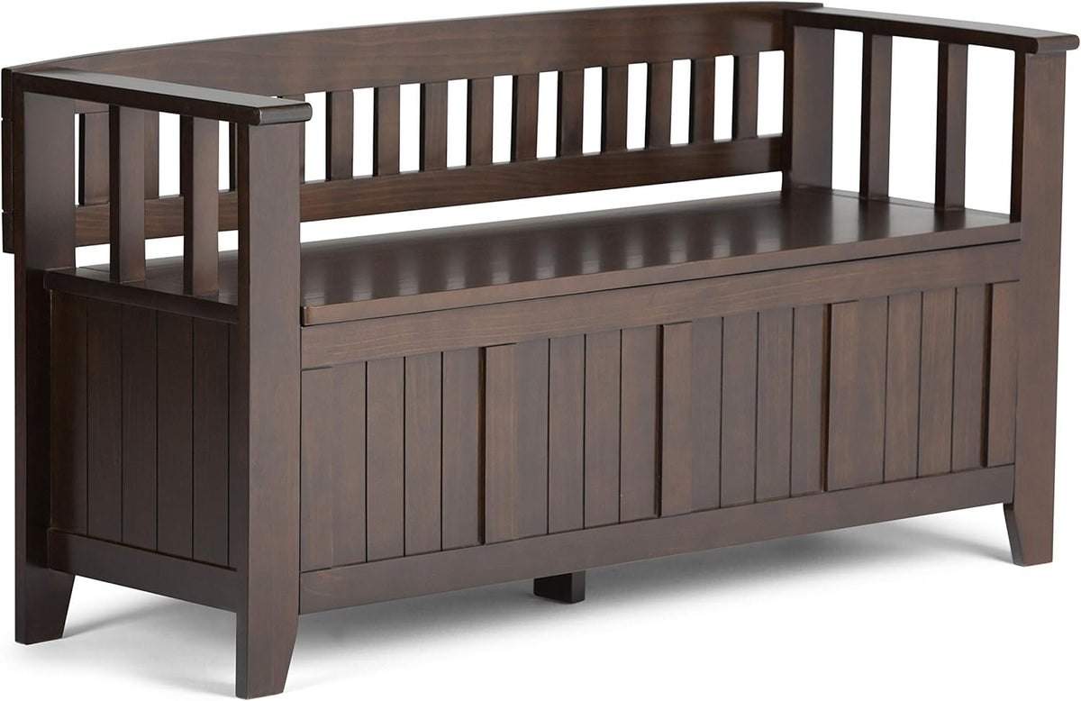 Solid Wood 48 inch Wide Entryway Storage Bench U74695