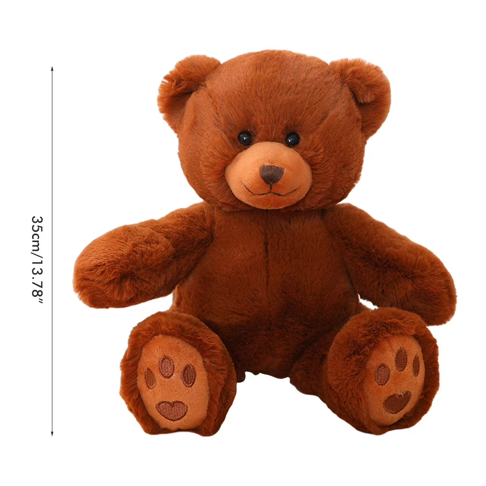 Teddy Bear Plush Toy with Pearl Chain Clasp Y854