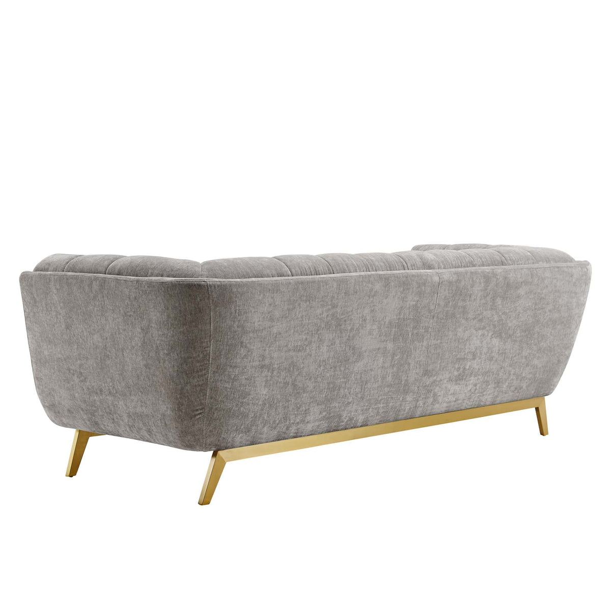 Light Grey Velvet Sofa I19994
