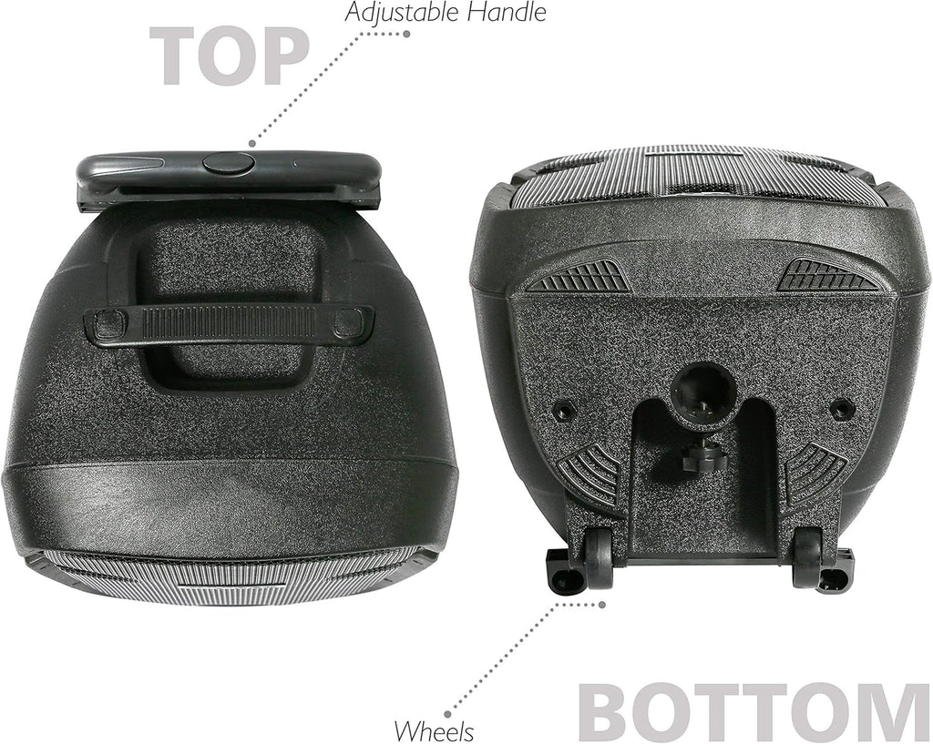Wireless Portable PA Speaker System with Bluetooth, 12” Subwoofer, 1000 Watt Powered 2-Way Waterproof Amplifier H31850