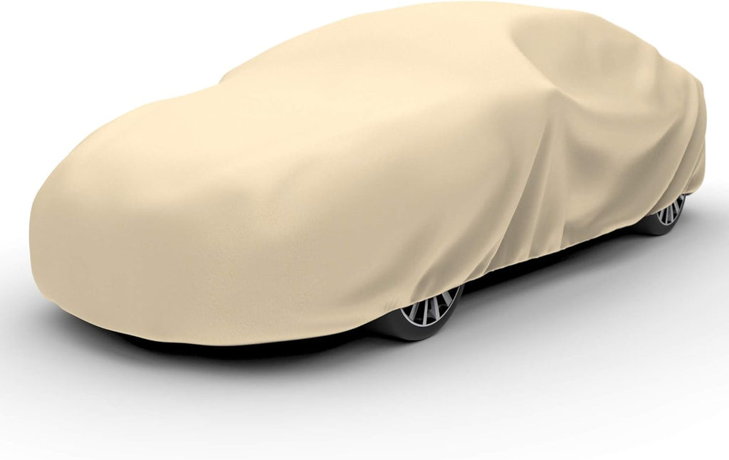 Tan Waterproof Dustproof UV Treated Car Cover G8101