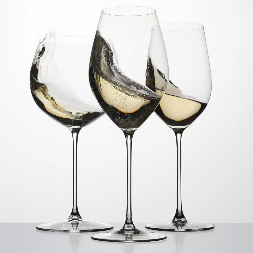 Set of 4 Large White Wine Glasses Y890755