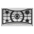36 in. Recessed Gas Stove Cooktop with 5 Sealed Burners in Stainless Steel T146028