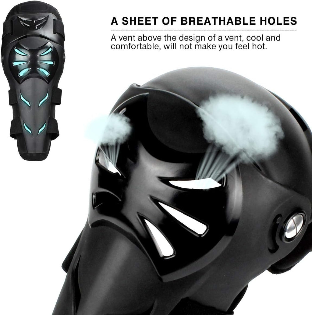 Black Adjustable Motorcycle Protective Jacket and Knee Pads Guard Gear N119012