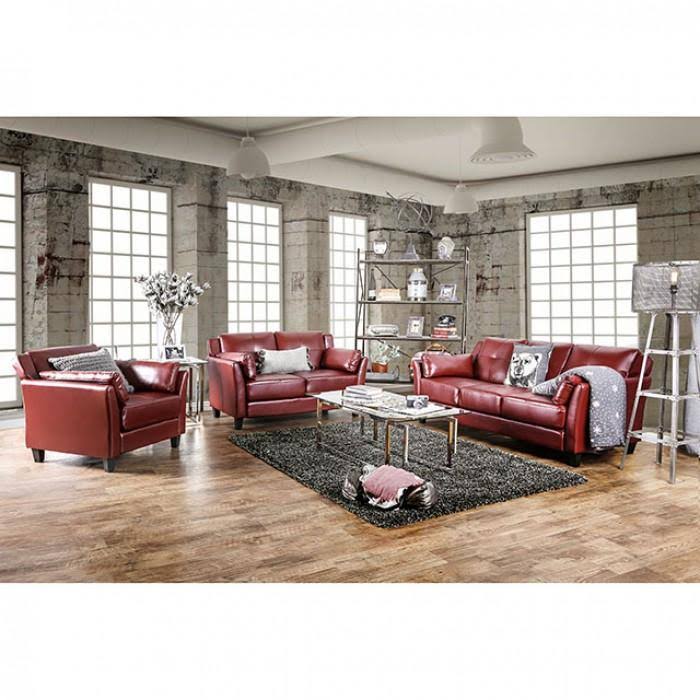 Red Loveseat W98852