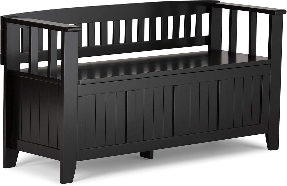 Solid Wood 48 inch Wide Entryway Storage Bench U74695