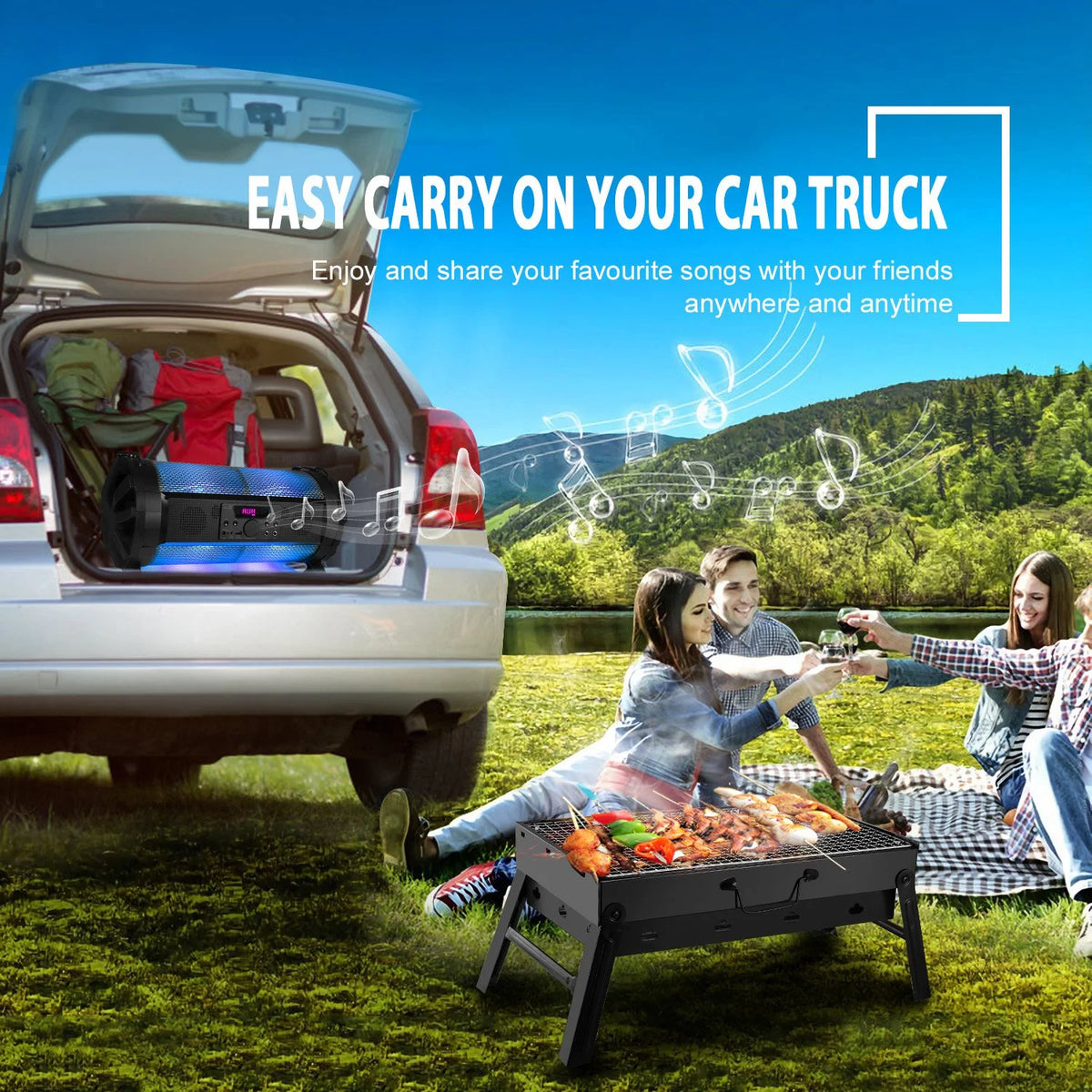 Portable Foldable Charcoal Grill M12141
