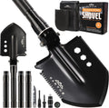 Survival Shovel Multitool with Carry Pouch, 180 Degree Folding High Carbon Steel Shovel Y6085