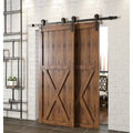 Single Bypass Double Door Barn Door Hardware Kit Track Length: 4 G413