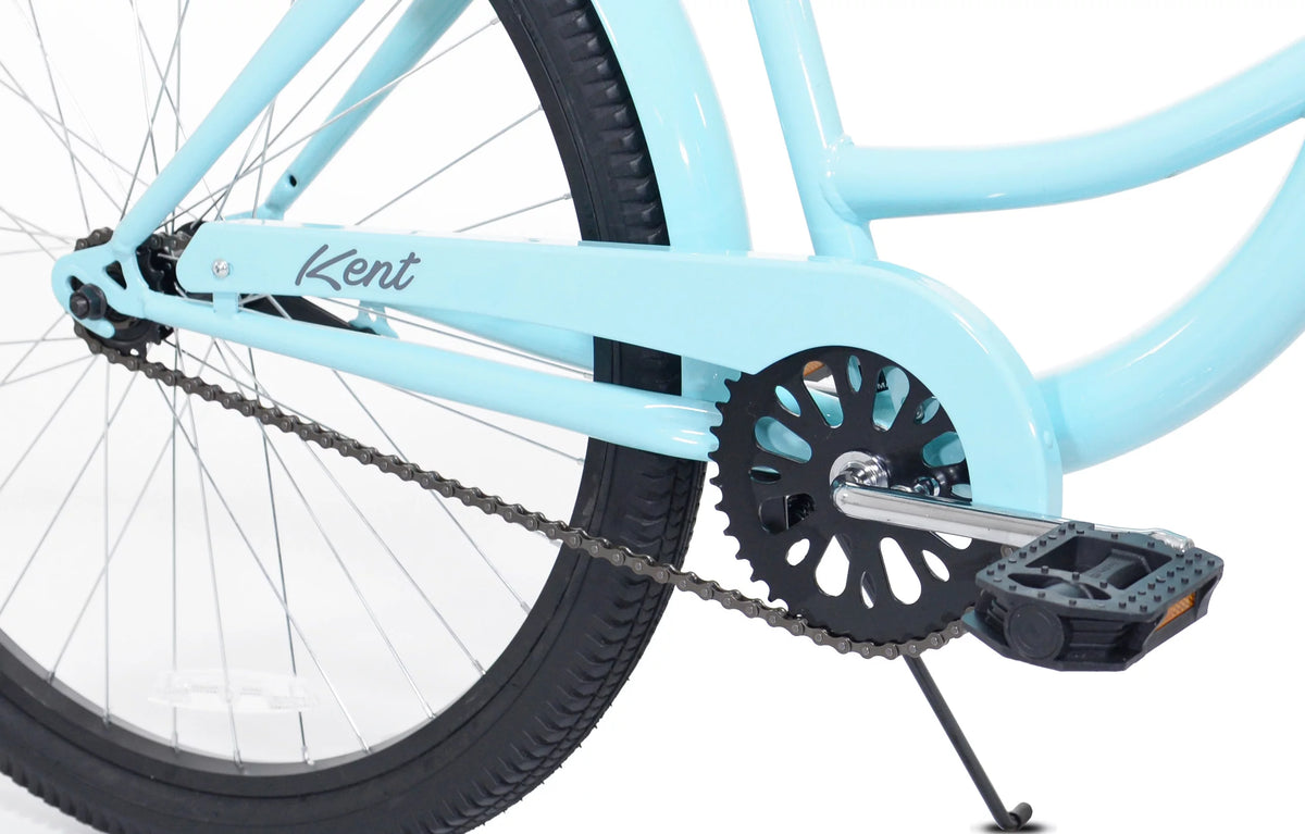 26 inch Blue Beach Cruiser Bicycle O8220