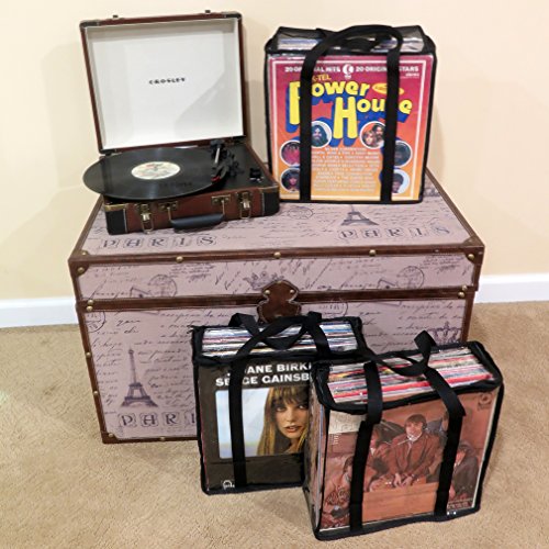 Vinyl Record Storage Cases 6 Pack Clear PVC X326445