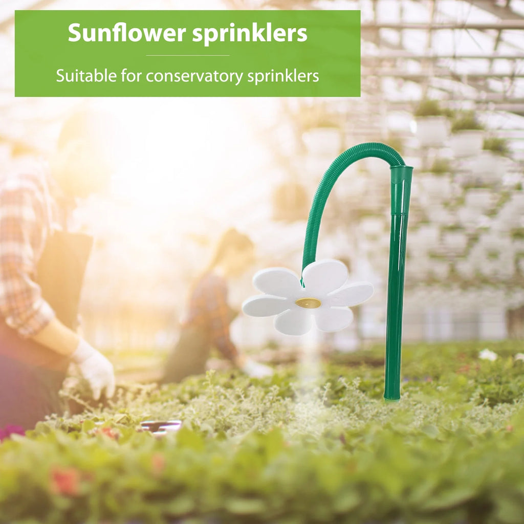 Flower Shaped Dancing Sprinklers Lawn Watering with 2pcs Adapter (White) Z889194