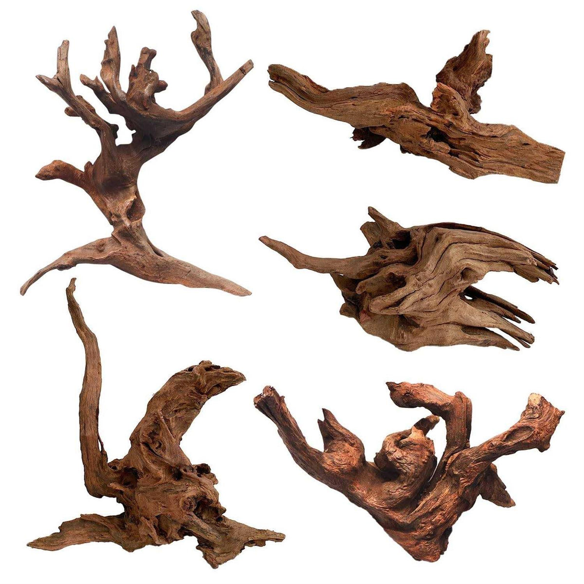 5Pcs Natural Aquarium Driftwood Branches Z827566