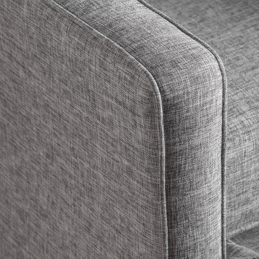 Fabric Recliner Set of 2 Light Grey Tweed J202116