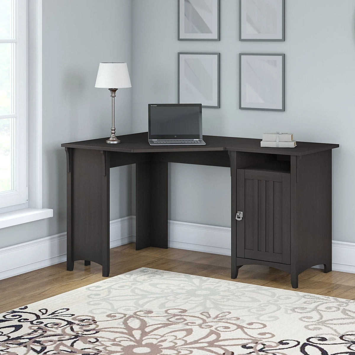 55W Corner Desk With Storage B203