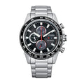 Stainless Steel Eco-Drive Chronograph Watch B6803