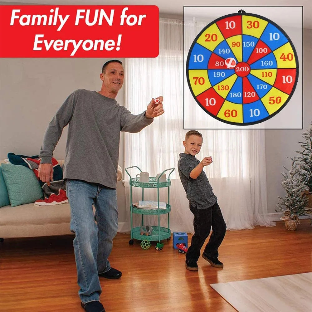 Large Fabric Dartboard with 6 Sticky Balls and a Hook Y7693