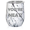 12 oz Double Wall Vacuum Insulated Stainless Steel Stemless Wine Tumbler with Lid U589756