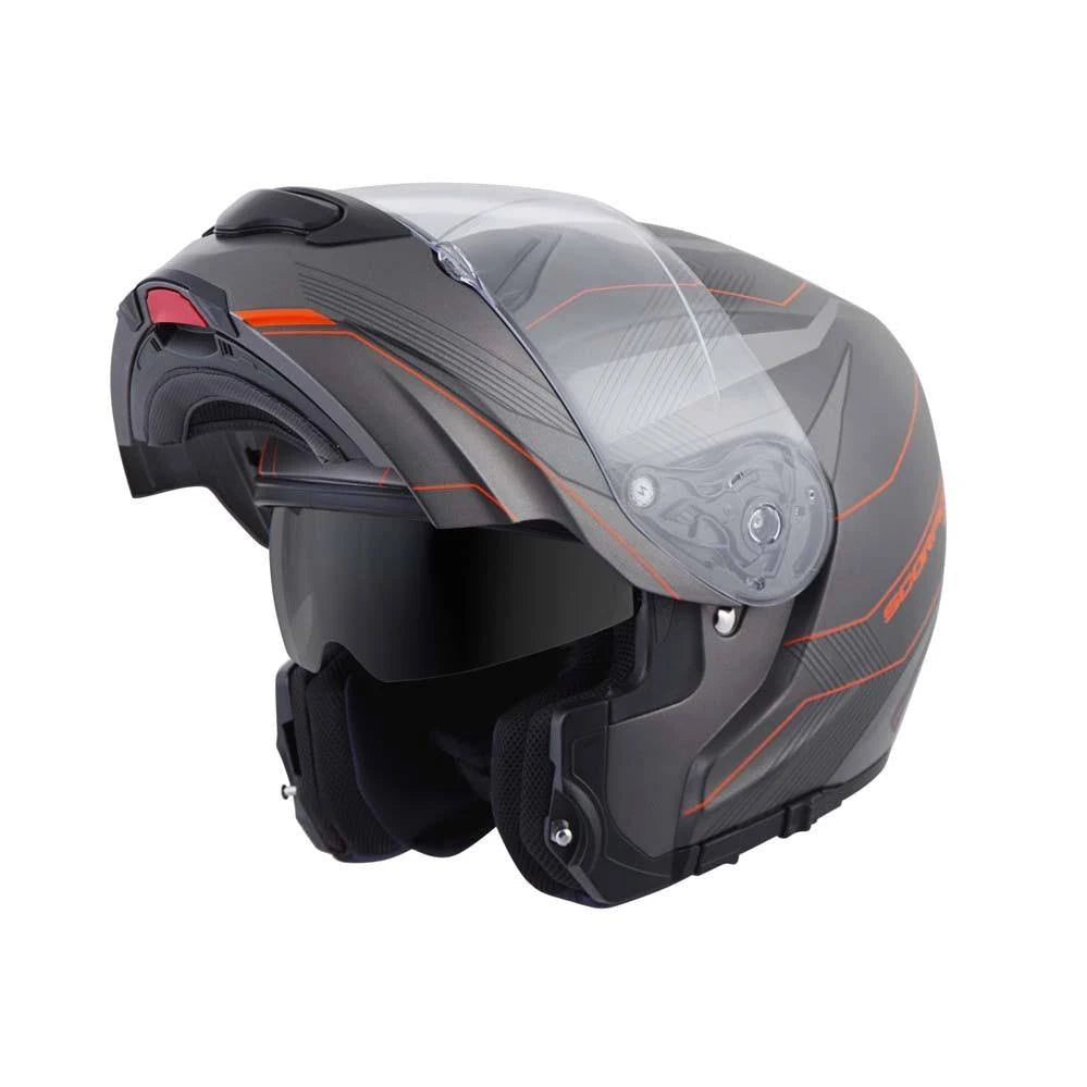 Modular Helmet Grey Orange Size Medium X446887