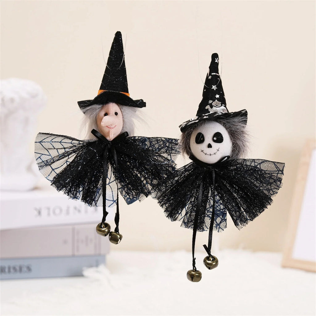 Pumpkin Witch Doll Halloween Cat Toy P2204