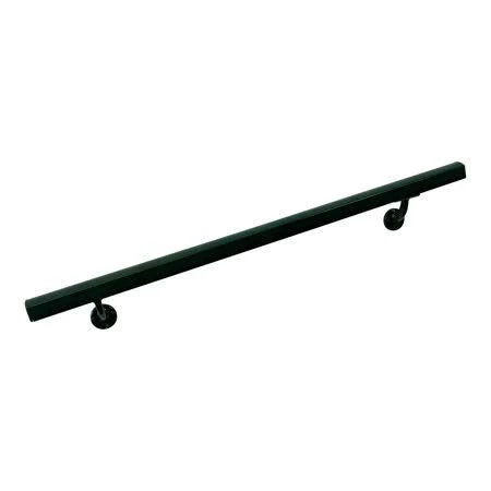 Aluminum Wall Handrail with Mounts, 7& Length, Evergreen Y2191