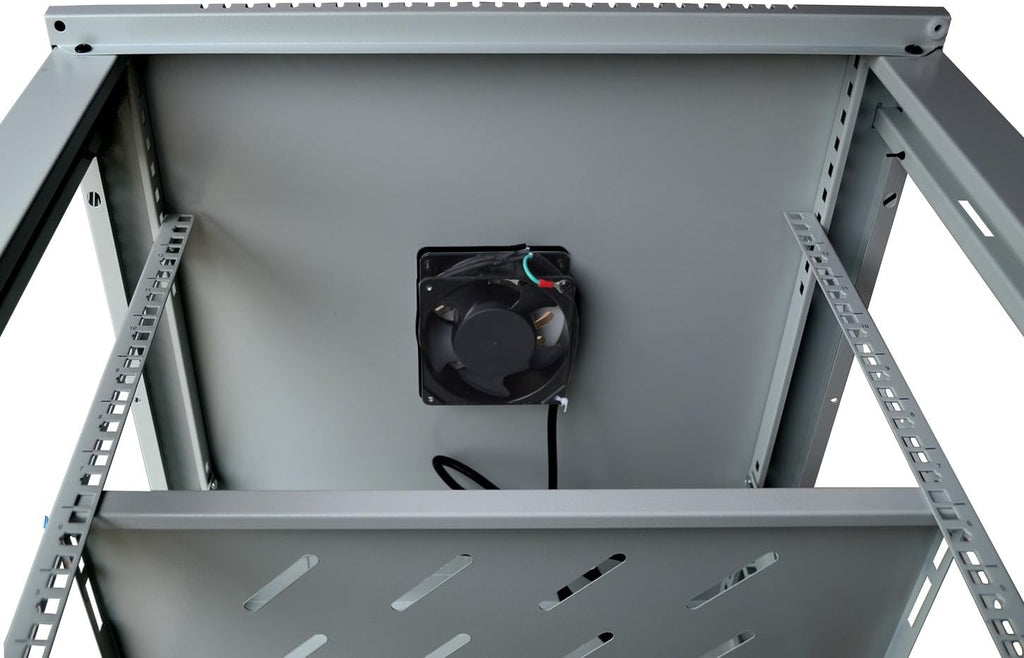 18U Wall Mount Gray IT Network Server Rack Cabinet Enclosure 24 Inch Depth T859