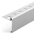 Satin Silver 3/8 in. x 98-1/2 in. Aluminum Tile Edging Trim A589