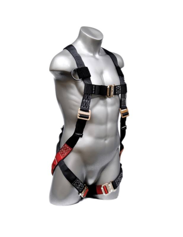 Full Body Steel D-Ring Harness with Quick-Connect Buckles F385