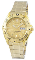 Gold Tone Stainless Steel Automatic Dive Watch D5988