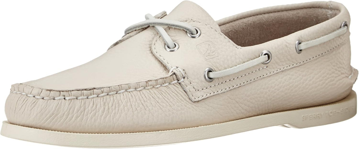 White 2-Eye Boat Shoe V1302